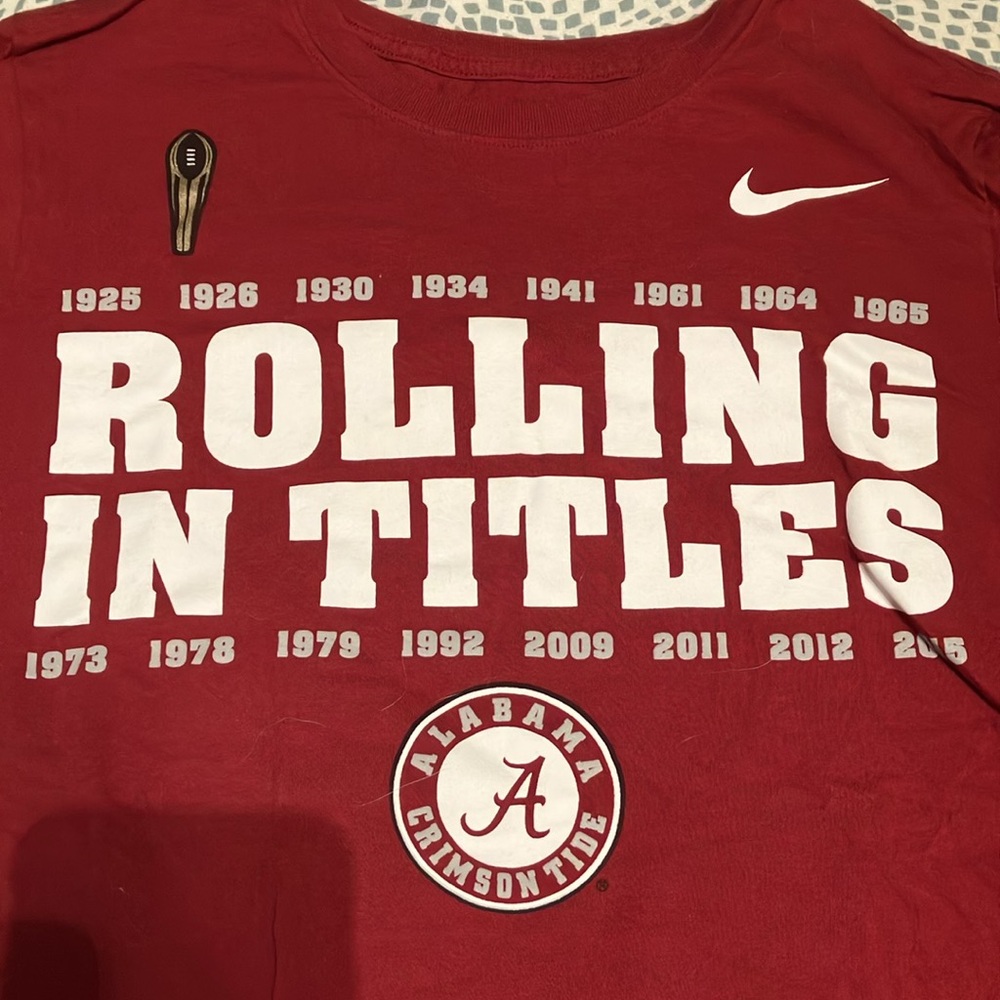 Nike University of Alabama Crimson Graphic T-Shirt - Picture 2 of 4